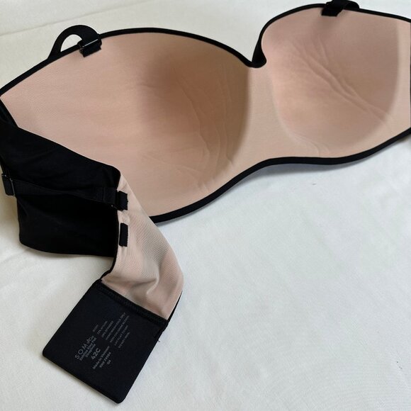 NEW Soma Women Black Enbliss Stay Put Strapless Bra Size 42C Wireless Adjustable - Picture 4 of 7